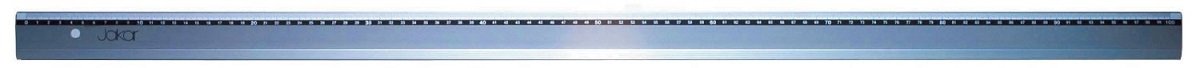 Jakar Aluminium Ruler Printed With Mm/Cm, Stainless Steel Cutting Edge 1 Meter