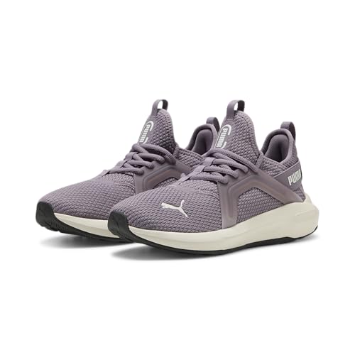 PUMA Women's Softride Enzo 5 Cross Training Shoes Sneaker, Plum Jam-Warm White-Lilac Crush AH25, 8.5