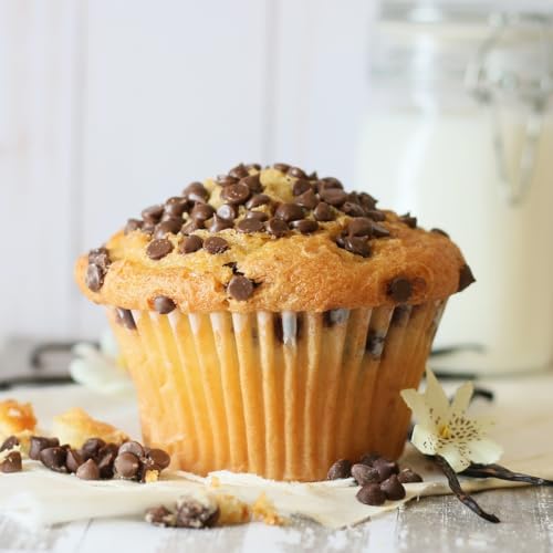 Dulcet Gift Baskets Fresh Muffins Bakery - 2-Tier Jumbo Muffin Assortment Gift Baskets - Deluxe Food Gift Basket with Blueberry, Chocolate Chip, Banana Nut Muffins - Muffin Basket Gifts