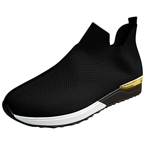 DRALOFAO Zapatillas Diabéticas Mujer zapatillas mujer sin cordones ofertas Casual Mocasines Malla Zapatos Sport sin cordones zapatos planos Gimnasio Swezida Shoes Cover
