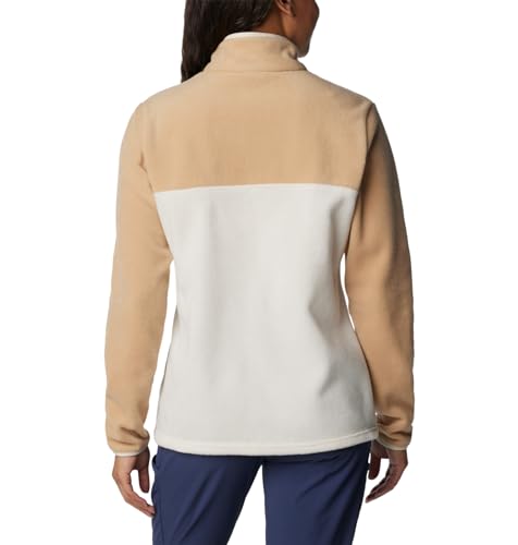 Image of Columbia Womens Benton Springs Half Snap II Pull Over Fleece Jacket, Dark Stone /Canoe /Vintage Blue, 3X