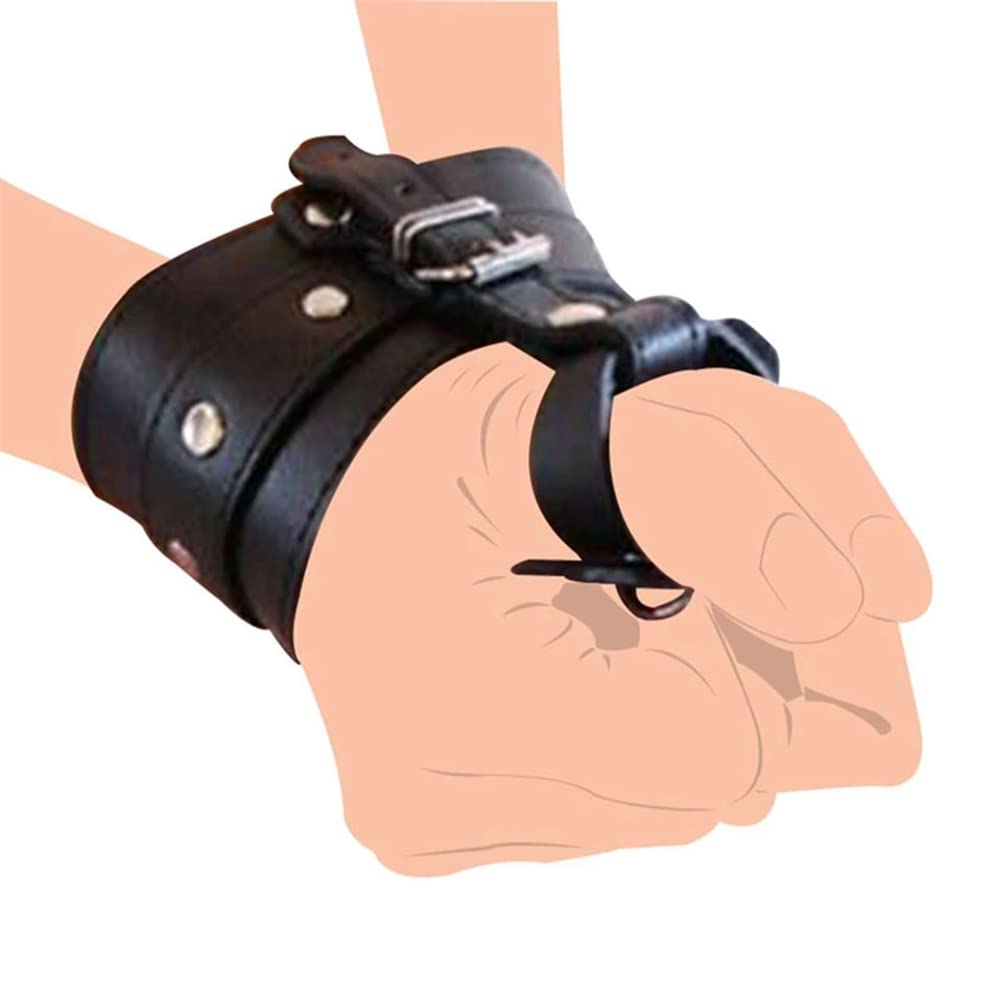 Cinturini per dita e dita in pelle nera per principianti