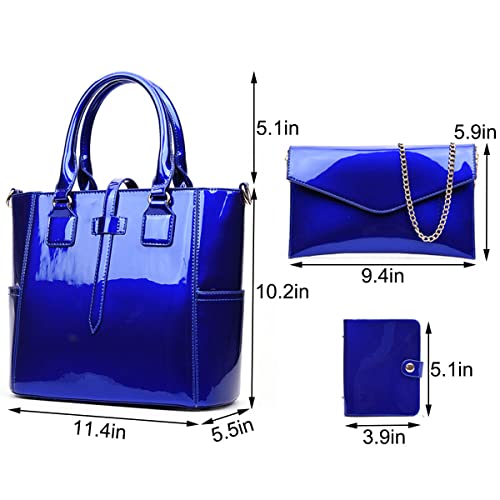 Bolso de mujer 3 piezas con manija superior y asas cruzadas miniatura 4
