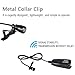 Wireless Lavalier Microphone for Voice Amplifier,2.4G Lapel Mic Recording Microphones for iPhone Computer,Smart Phone DSLR,PA System,Speakers,for Teachers,Public Speaking,Karaoke(No Support MacBook)