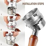 NEOUZA Coffee Dosing Funnel Smart Ring Hand Free 54mm Espresso Machine Aluminum Accessories for Sage Breville 8 Series Barista Portafilter - Image 5