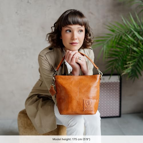 Bolso de cuero vintage pequeño para mujer miniatura 2