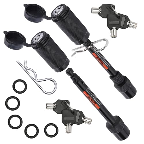 AC-DK 2 Pack Trailer Hitch Locks, 1/2