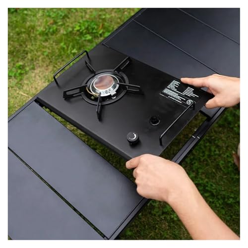 Table de camping pliante IGT réglable pour stabiliser votre réchaud - 7