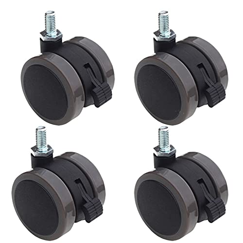 Cfty roulettes 2 Pouces M8 Roulette Universelle Roue Ordinateur Table Petite Table à thé muet (4 pièces/lot)