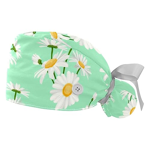 Berret Bouffant Nuages et Étoiles pour le Travail Quotidien
