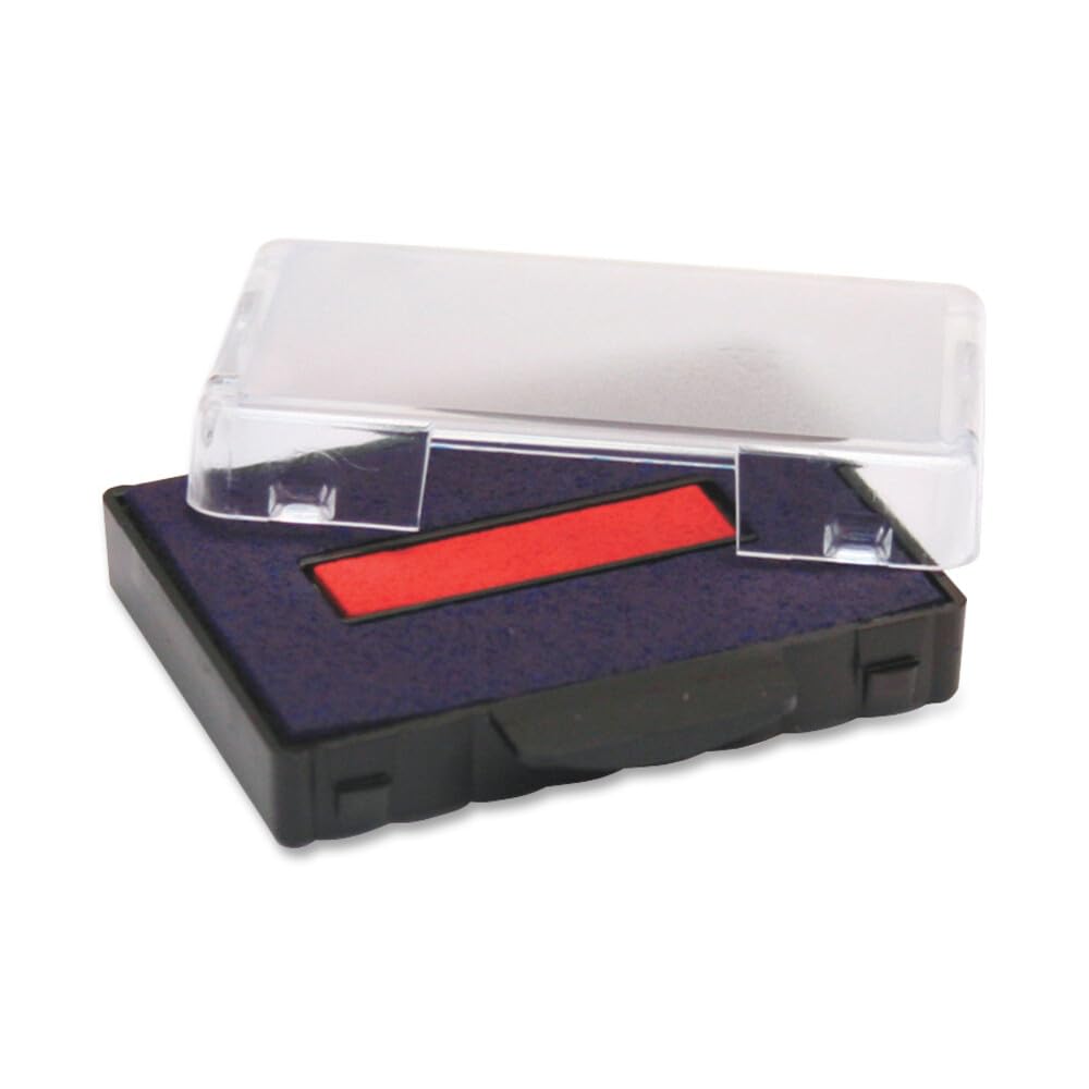Genuine Trodat 6/53 Ink Cartridges 2-Pack Blue/Red Original Replacement Pads