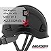 Jackson Safety CH300 Climbing-Style Hard Hat - Non-Vented Construction Helmet with Chin Cup - ANSI Z89.1 & OSHA Compliant - (Multiple Colors)