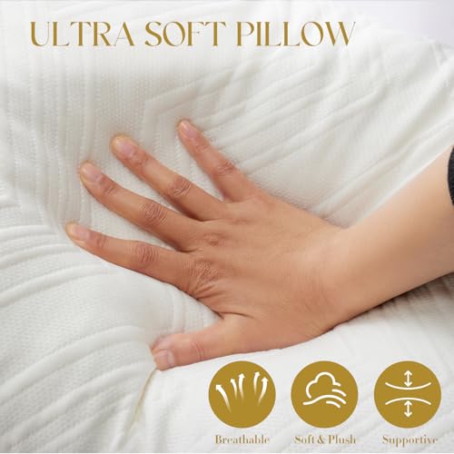Almohada Memory Foam Queen Ajustable con Fibra miniatura 3