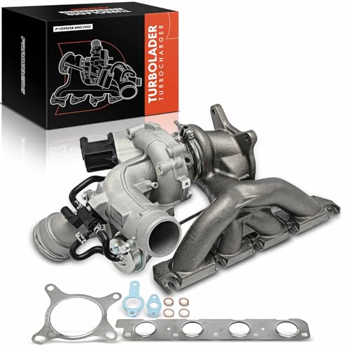 Frankberg Turbocompresor de gas de escape con juntas de gasolina compatible con Golf VI 5K1 1.8 TSI 1.8L 2009-2011 P.a.s.s.a.t 3C2 1.8 TSI 1.8L 2007-2010 Replace# 06J145702G