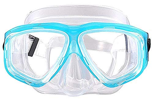 Máscara de buceo para adultos y niños con miopía, corrección de dioptrías, color azul marino, -2