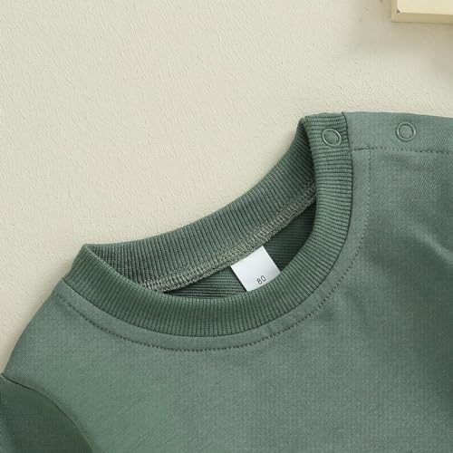 Image of Baby Boy Girl Pumpkin Sweatshirt Tops Toddler Halloween Outfit Long Sleeve Crewneck Pullover Sweater Shirt Fall Clothes