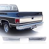 Perfit Liner New Rear Bumper Face Bar Chrome Steel Compatible For 1973-1980 CHEVY/GMC C/K 10 20 30 Fits 6272566 GM1102287