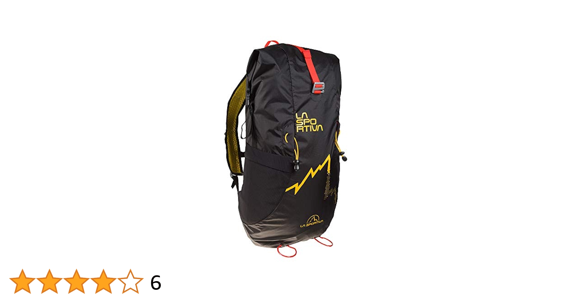 La Sportiva Unisex Alpine Backpack Bag, Black/Yellow