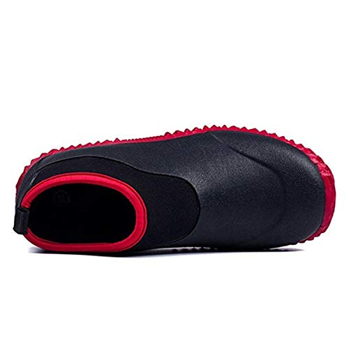 Image of SYLPHID Men's Garden Shoes Women's Rain Shoe Waterproof Neoprene Camp Booties for Camping, Lawn Care, Gardening and Yard Work