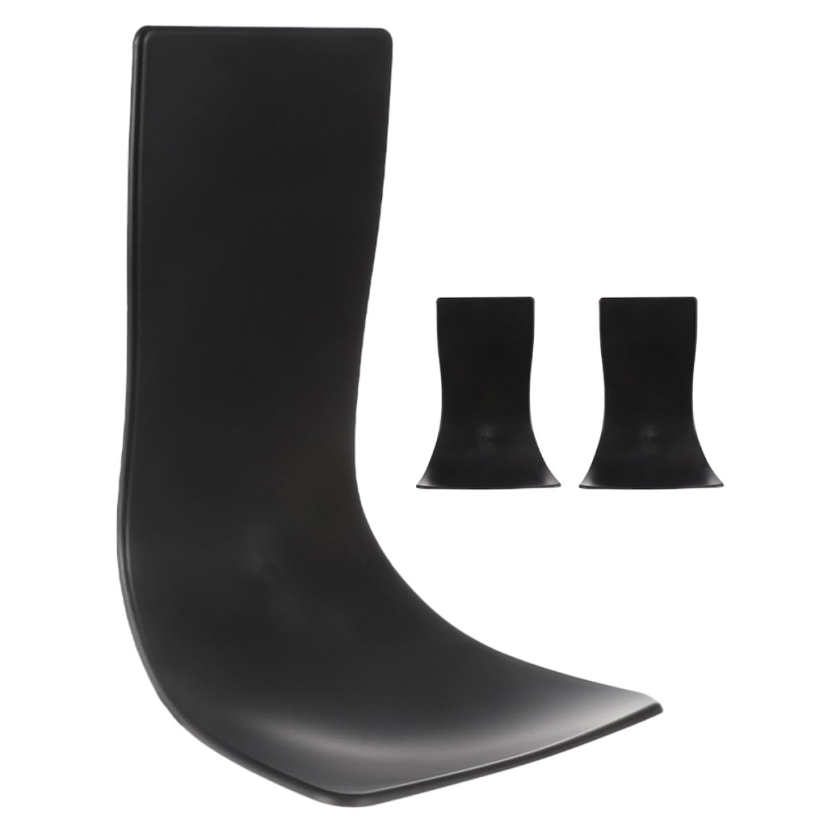 Bandeja de goteo para dispensador de jabón KOMBIUDA en plástico negro para baño, pack de 3