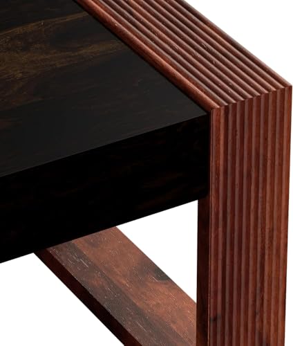 Image of Amazon Brand - Solimo Ese Side Table for Home (Sheesham Wood, Walnut and Honey Finish)