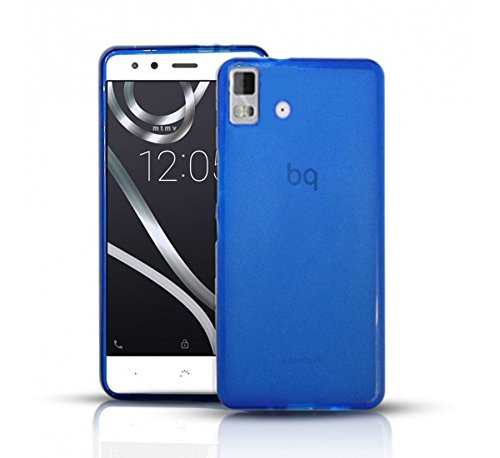 Todobarato24h Funda Gel Lisa Azul Compatible con BQ AQUARIS E4.5
