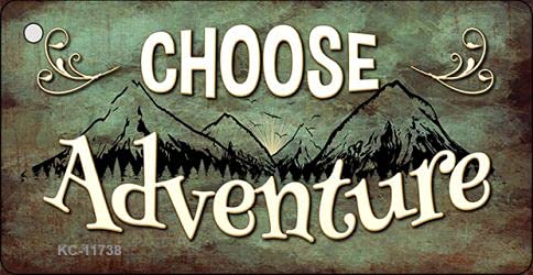 SMART BLONDE Choose Adventure Novelty Metal Key Chain KC-11738