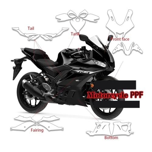 Autocollants réservoir moto YZF R3 évitez les rayures de carrosserie kit protection