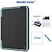 SEYMAC stock Case for iPad 5th/6th Generation 9.7 inch, Heavy Duty Shock-Proof Smart Cover Auto Sleep Wake with Leather Stand Feature for iPad 2017/2018 Released (Black/Sky Blue)