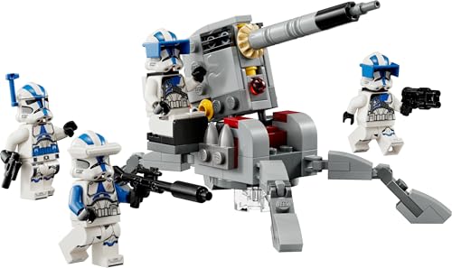 Star Wars 75345 Battle Pack Clone Troopers Legione 501 - Giocattolo da Costruire da Collezione con Cannone AV-7 e 4 Minifigure - Regalo per Bambini da 6 Anni e per Fan di The Clone Wars - Lego - Immagine 9