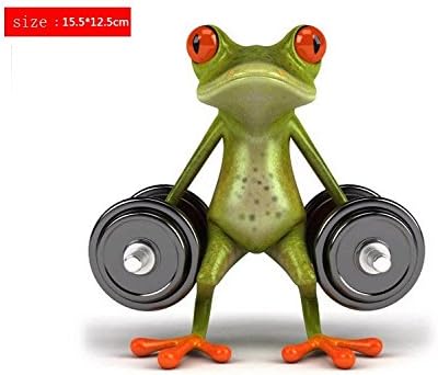 SKS Distribution® 3D BodyBuilding Weightlifting Frogs Funny Car Stickers car styling vinyl decal sticker decoration High temperature & water Proof
