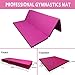 GBVUGY Gymnastics Kip Bar with Mat for Home Indoor Training,Horizontal Bar for Kids Girls Junior,Adjustable Arms from 3' - 5' Gym Equipment,1-4 Levels,300lbs Weight Capacity
