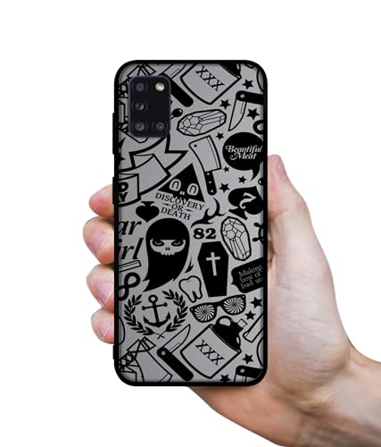 Image of Discover Or Death Design Premium 2D Printed Metal Back Case Cover for Samsung Galaxy A31 4G