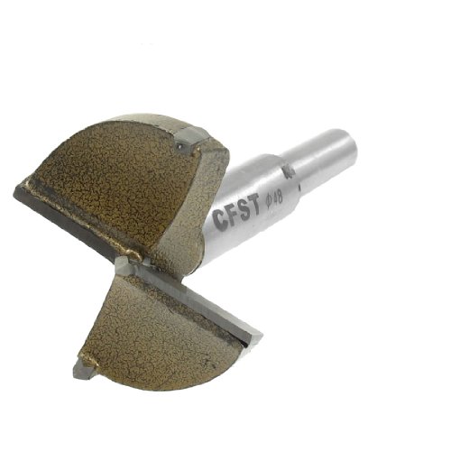 Broca para bisagra 48 mm de metal plateado miniatura 1