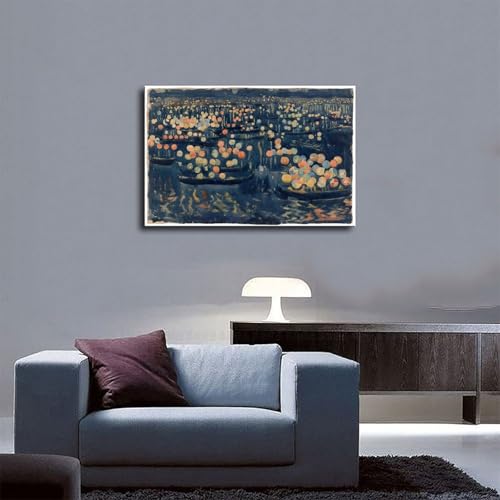 Impression toile Venise Maurice Prendergast texture canvas luxe
