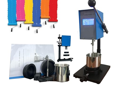 Image of Stormer Viscometer Viscosity Meter Tester Digital rotational viscometer Rotary visometer with LCD Large Screen KU Unit 40.2 to 141.0KU Accuracy 2.00% for Paint Viscosity Testing