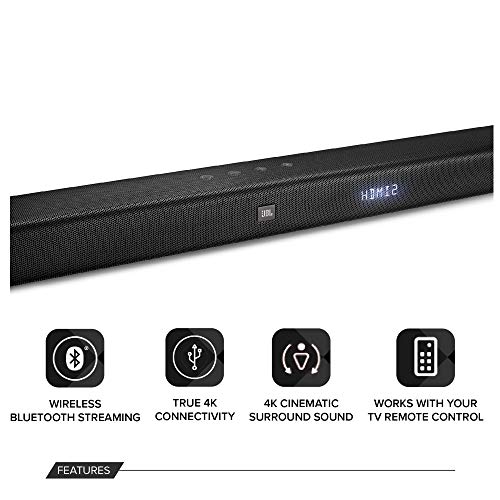 Image of JBL Bar 3.1 by Harman Premium 4K Soundbar with Wireless Subwoofer (450 Watts, 6 Woofers, Dolby Digital, Surround Sound)