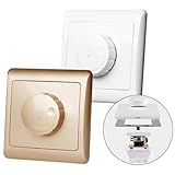 NEIQIUWING für Dimmbarer Lichtschalter, 1-Fach, 1-Wege, für dimmbare LED-Leuchten und Glühlampen