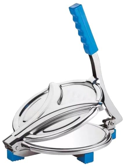Stainless Steel Puri Press Machine, Papad Maker, Heavy Duty Manual Chapati Press with Handle, for Roti, Khakhra & Tortilla-image-42