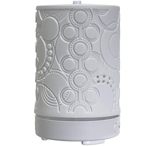 Difusor aromático eléctrico de porcelana con temporizador y luz LED miniatura 7