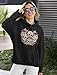 Tstars Sugar Skull Hoodies for Women - Rose Eye Gothic Pullover Graphic Hoodie Gift for Her Large Black
