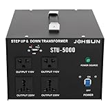 5000W Voltage Converter Transformer STU-5000, Step Up & Down 110V to 220V for LED Power Supplies, Industrial Control Systems & Display Power Solutions