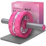 VINSGUIR Ab Roller Wheel, Abs & Core Workout Equipment for Home Gym with Knee Pad Accessories, Abdominal Wheel for Full-body Strength Training