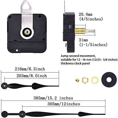 image for Hicarer High Torque Quartz Clock Movement Clock Replacement Mechanism 