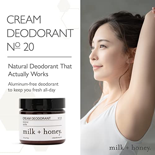 Milk + Honey Aluminum Free, Cream Deodorant, No. 20, With Coconut, And Vanilla, Natural Deodorant For Women And Men, 2.5 Ounce #TOP1