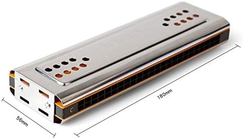 Miniatura 4 de Cisne 2 en 1 Trémolo de doble cara órgano boca órgano de boca clave de C&G 24 agujeros dobles instrumento de viento con caja acolchada paño de