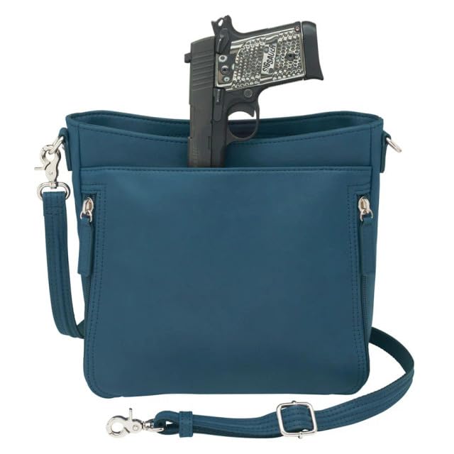 Slim Crossbody Bag, Top Grain Cowhide Ocean Messenger Purse3