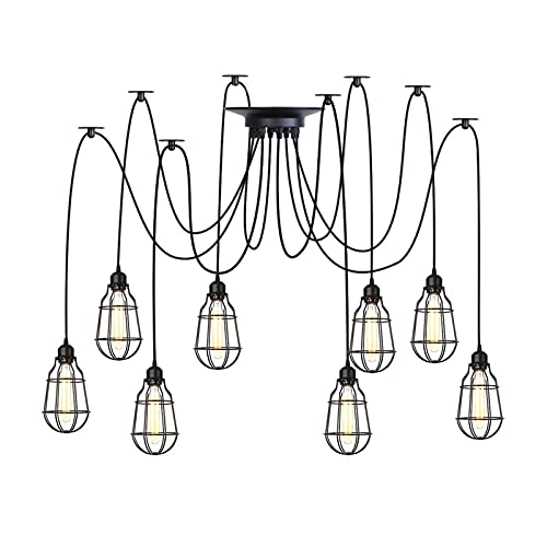 Lampe Plafond Semi-Encastrée Réglable Bricolage : Le Lustre Vintage Industriel Sur Mesure