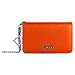 Lencca Kymira Vegan Leather Smartphone Clutch Wallet Purse with Removable Chain Wrist Strap - Orange/Tan