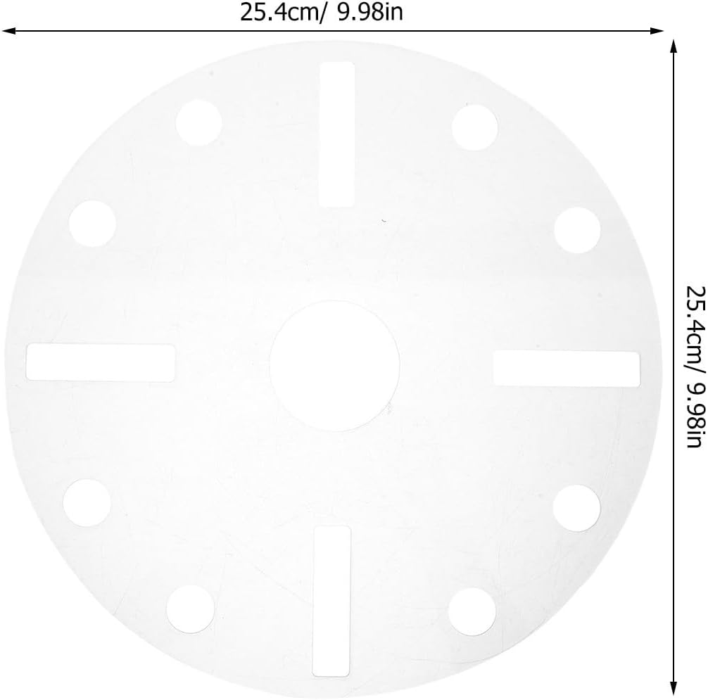 CHILDWEET Acrylic Round Clock Router Template for Number Placement, Reusable Inlay Router Guide with Center Finder, Compact and Break-Resistant, for DIY Clock Face Art and Craft